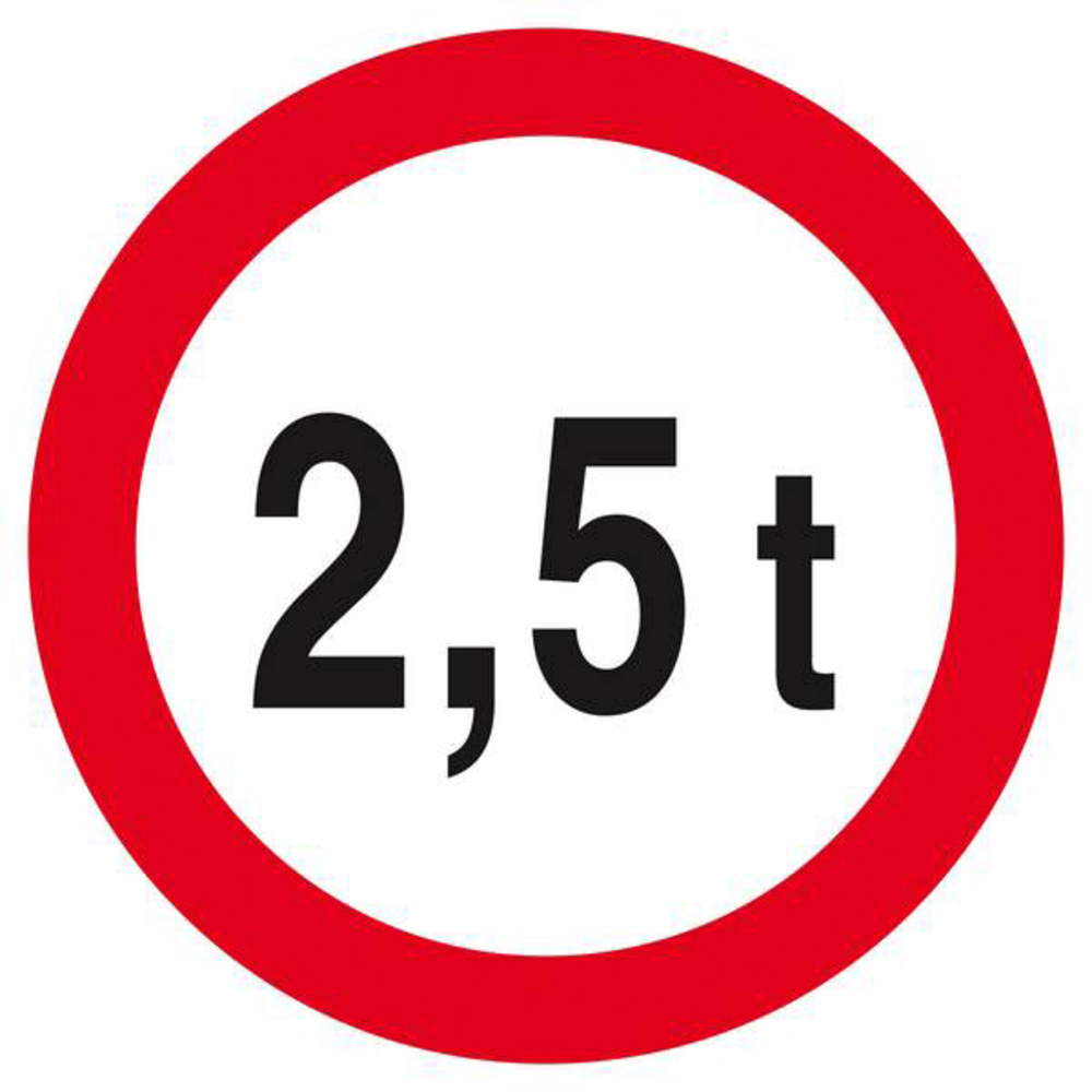 Panneau rigide INTERDIT AUX PLUS DE +2.5 TONNES D.300mm TALIAPLAST - 622282