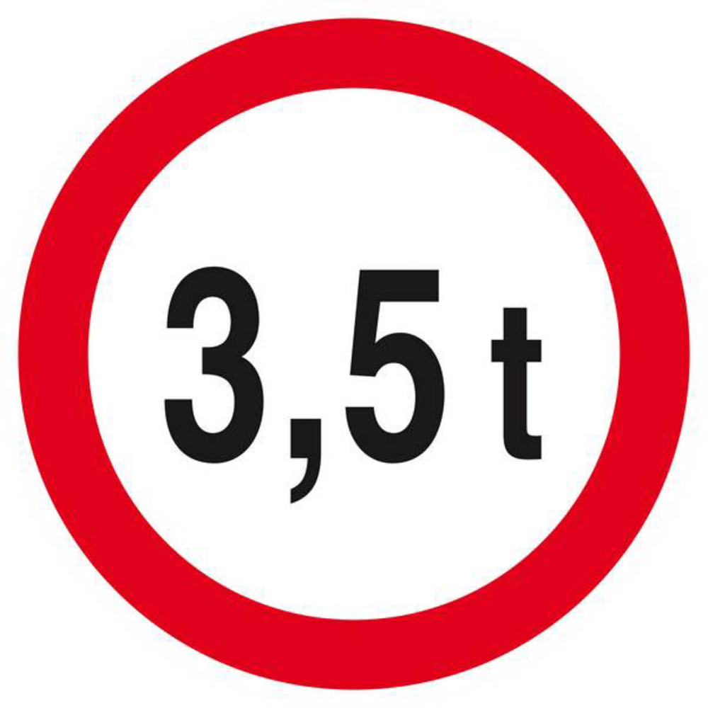 Panneau rigide INTERDIT AUX PLUS DE +3.5 TONNES D.300mm TALIAPLAST - 622283