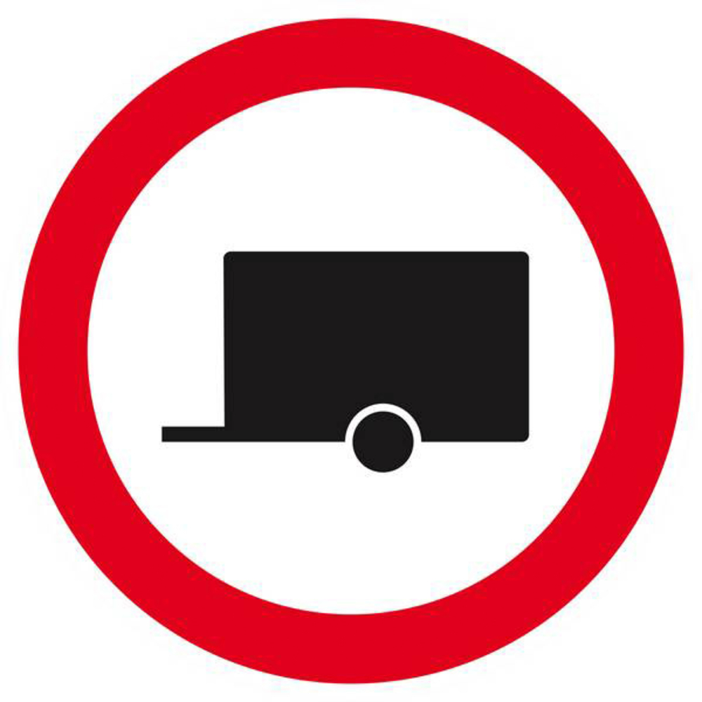 Panneau rigide INTERDIT AUX REMORQUES D.300mm TALIAPLAST - 622295