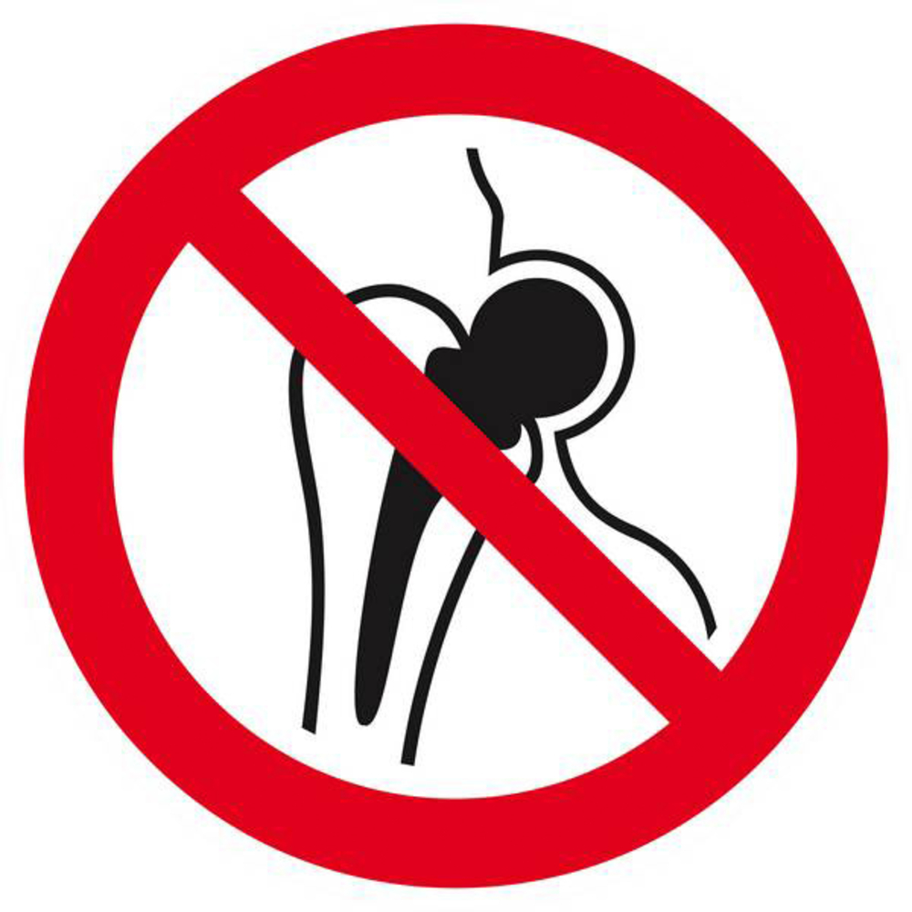 Panneau rigide ENTREE INTERD. PORTEURS D'IMPLANTS METALLIQUES D.300mm TALIAPLAST - 622317