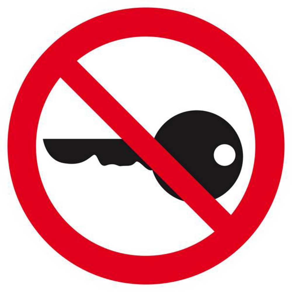 Panneau rigide DEMARRAGE INTERDIT D.300mm TALIAPLAST - 622323