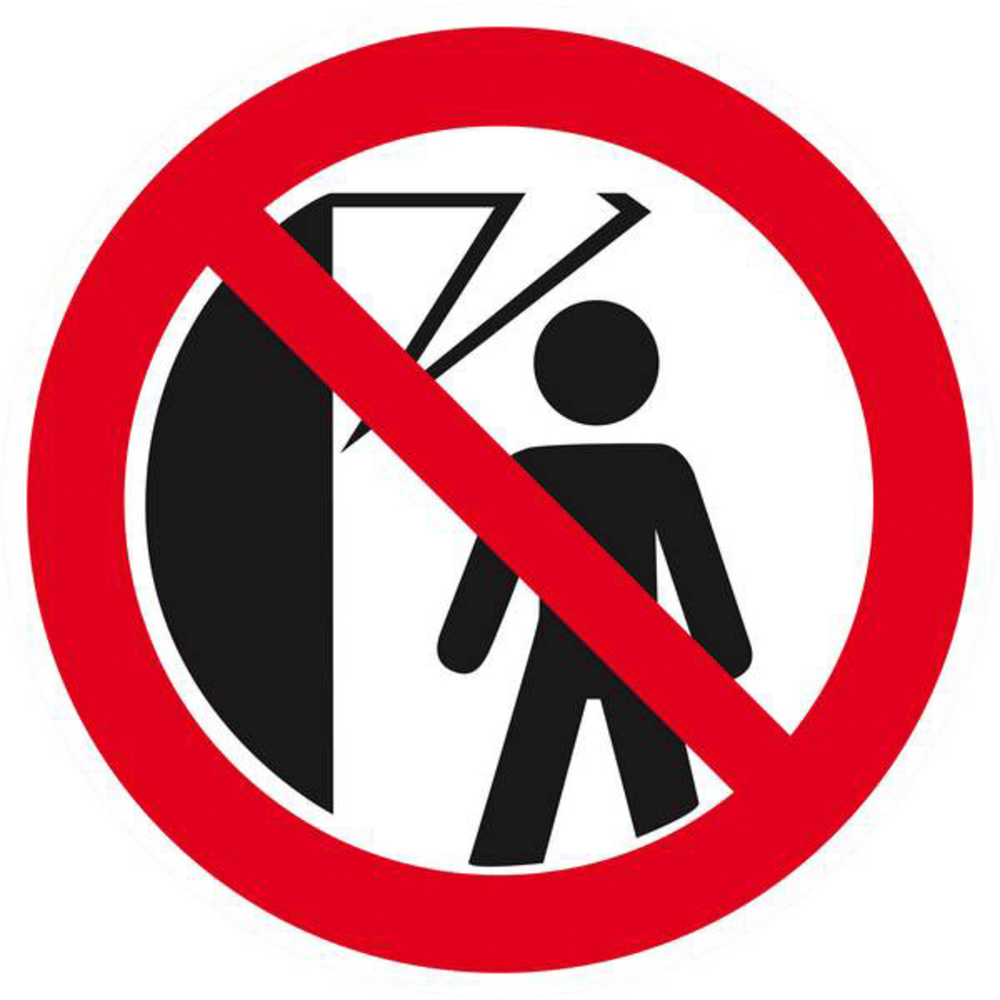 Panneau rigide INTERDIT DE PASSER SOUS LA MACHINE D.300mm TALIAPLAST - 622331