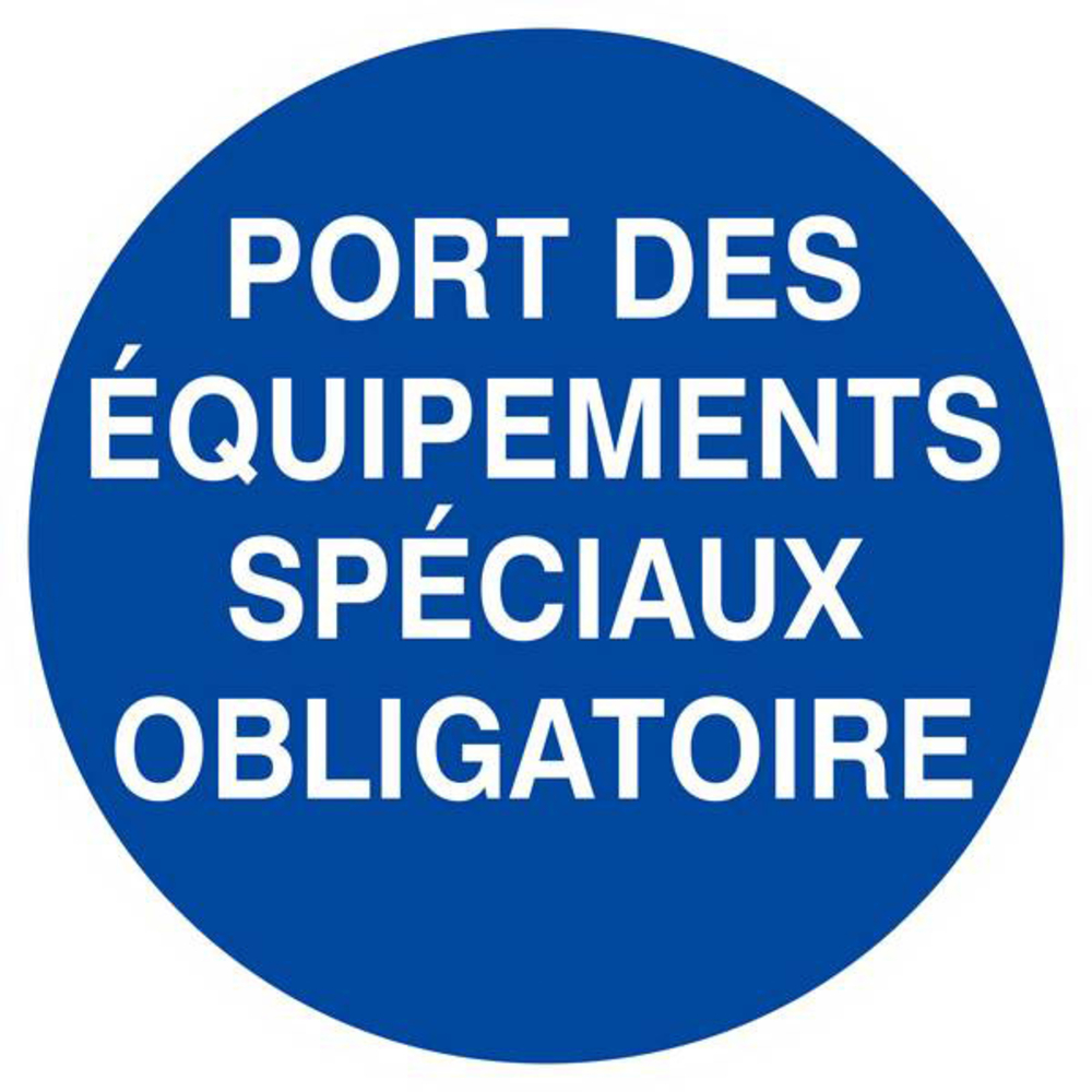 Panneau rigide PORT DES EQUIPEMENTS SPECIAUX OBLIGATOIRE D.300mm TALIAPLAST - 622530