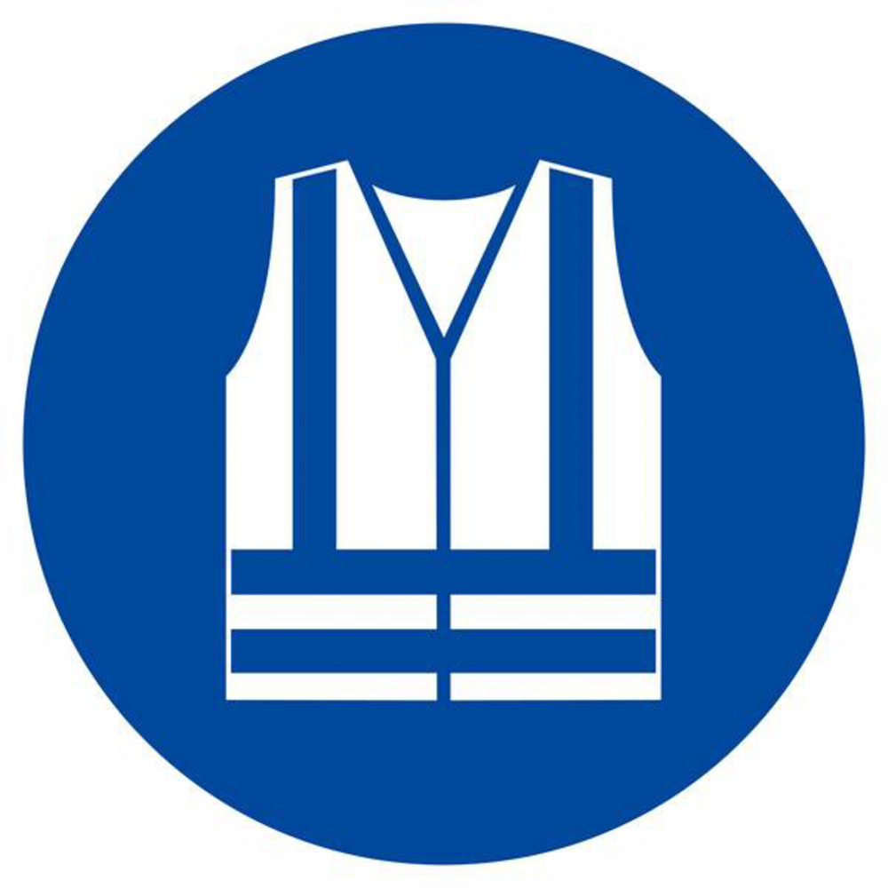 Panneau rigide GILET DE SECURITE HAUTE VISIBILITE OBLIGAT. D.300mm TALIAPLAST - 622540