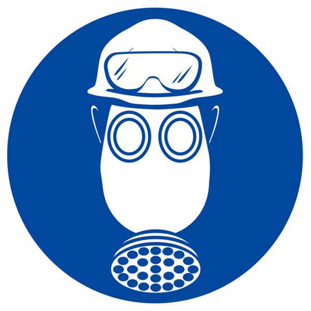 PROTEC° OBLIG. TETE/VUE/VOIES RESPIRA. C. ACIDE D.300mm TALIAPLAST - 622546