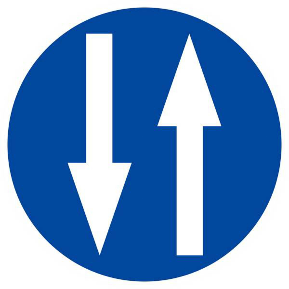 Panneau rigide CIRCULATION A DOUBLE SENS D.300mm TALIAPLAST - 622584