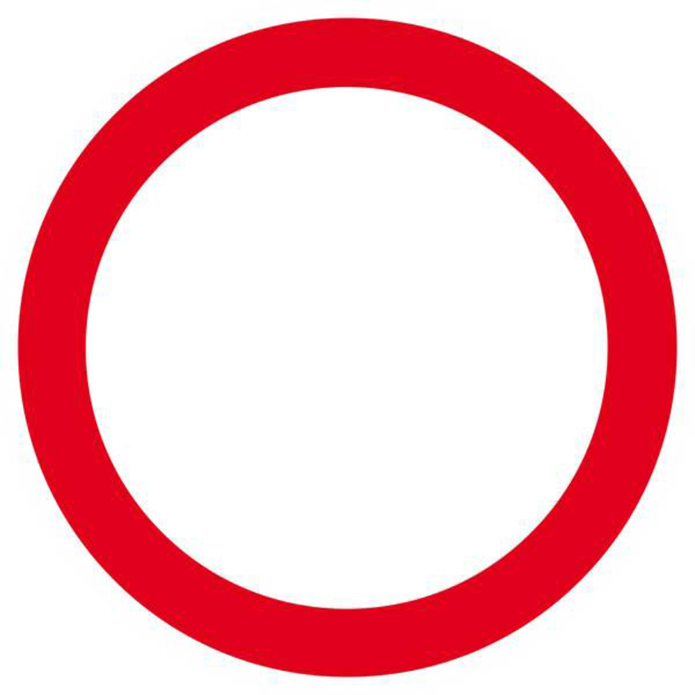 Panneau rigide INTERDIT A TOUT VEHICULE D.420mm TALIAPLAST - 623223