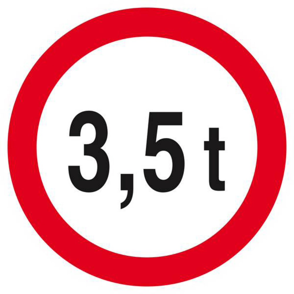 Panneau rigide INTERDIT AUX PLUS DE +3.5 TONNES D.420mm TALIAPLAST - 623283