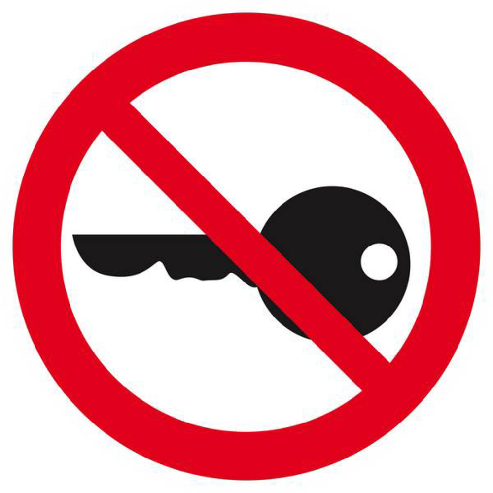 Panneau rigide DEMARRAGE INTERDIT D.420mm TALIAPLAST - 623323