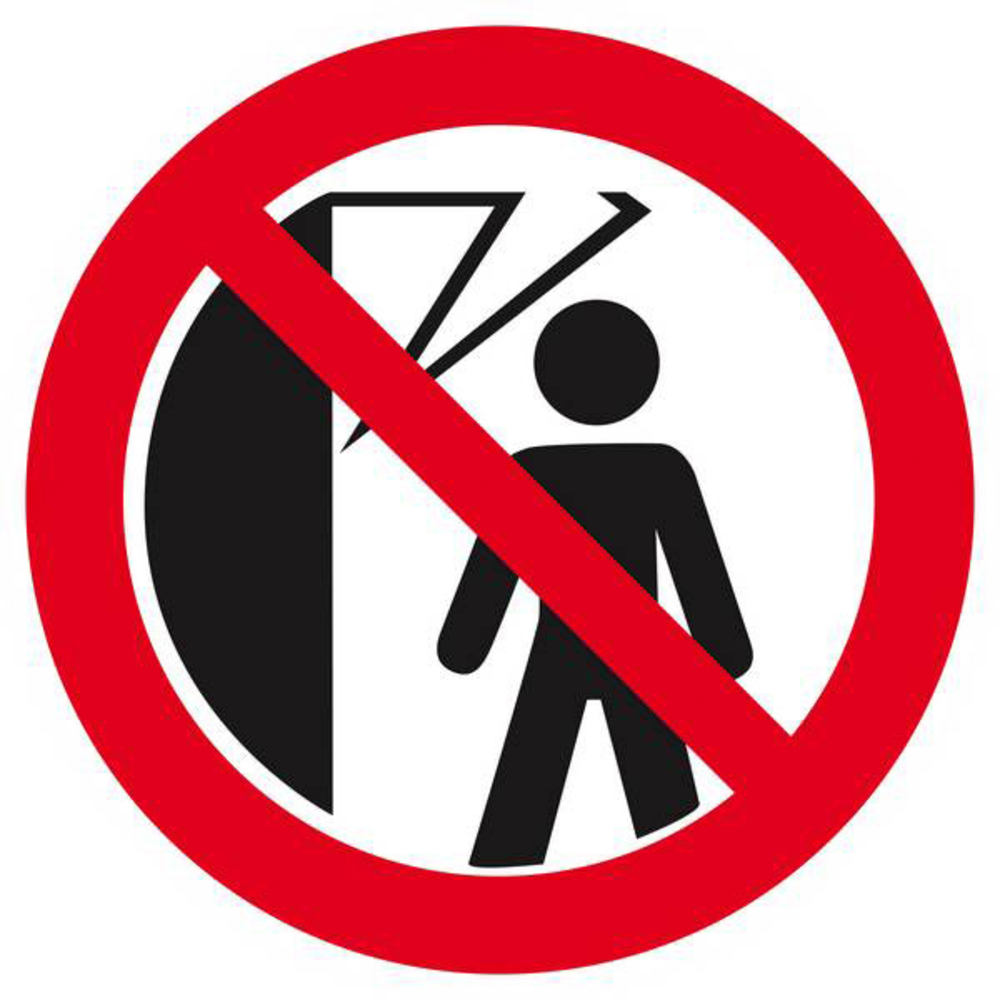 Panneau rigide INTERDIT DE PASSER SOUS LA MACHINE D.420mm TALIAPLAST - 623331