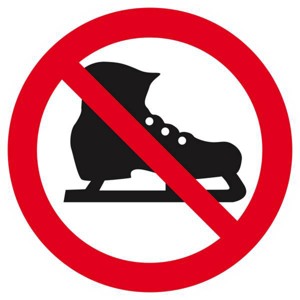 Panneau rigide PATINS INTERDITS D.420mm TALIAPLAST - 623343