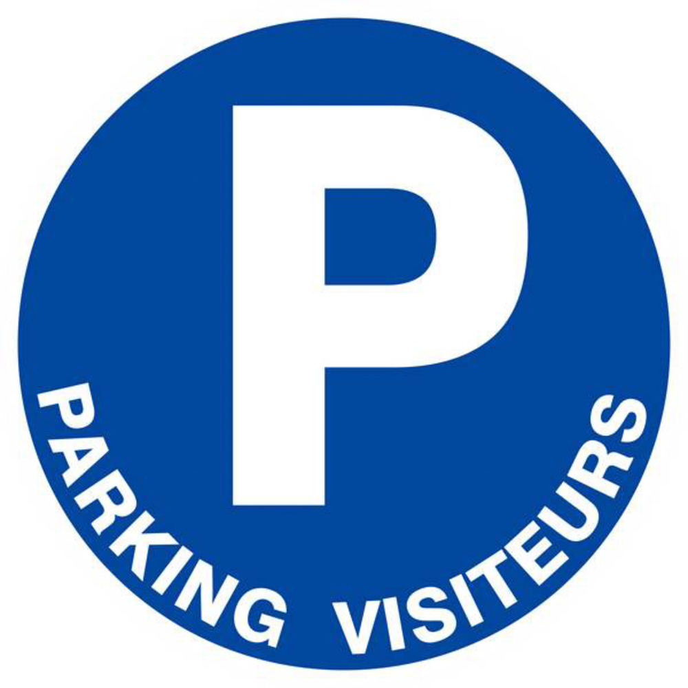 Panneau rigide PARKING VISITEURS D.420mm TALIAPLAST - 623519