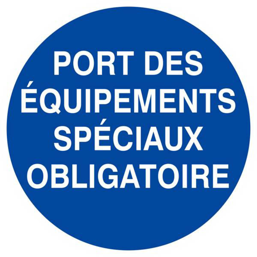 Panneau rigide PORT DES EQUIPEMENTS SPECIAUX OBLIGATOIRE D.420mm TALIAPLAST - 623529