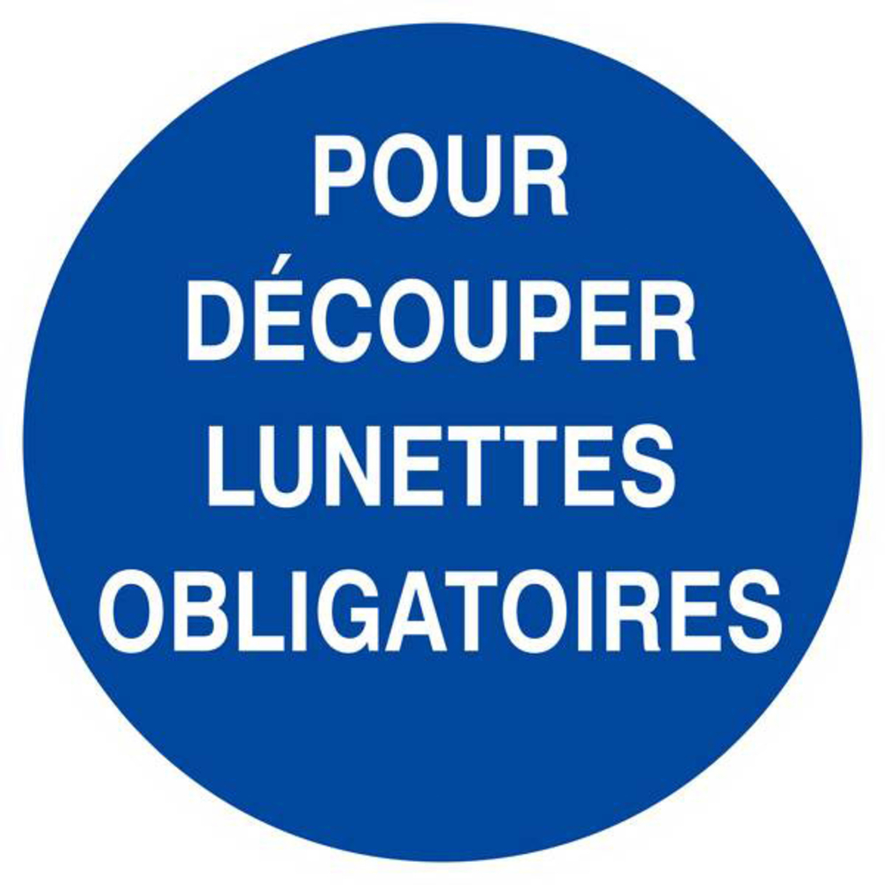 Panneau rigide POUR DECOUPER LUNETTES OBLIGATOIRES D.420mm TALIAPLAST - 623530