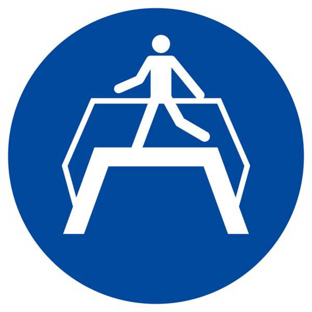Panneau rigide UTILISER LA PASSERELLE D.420mm TALIAPLAST - 623535