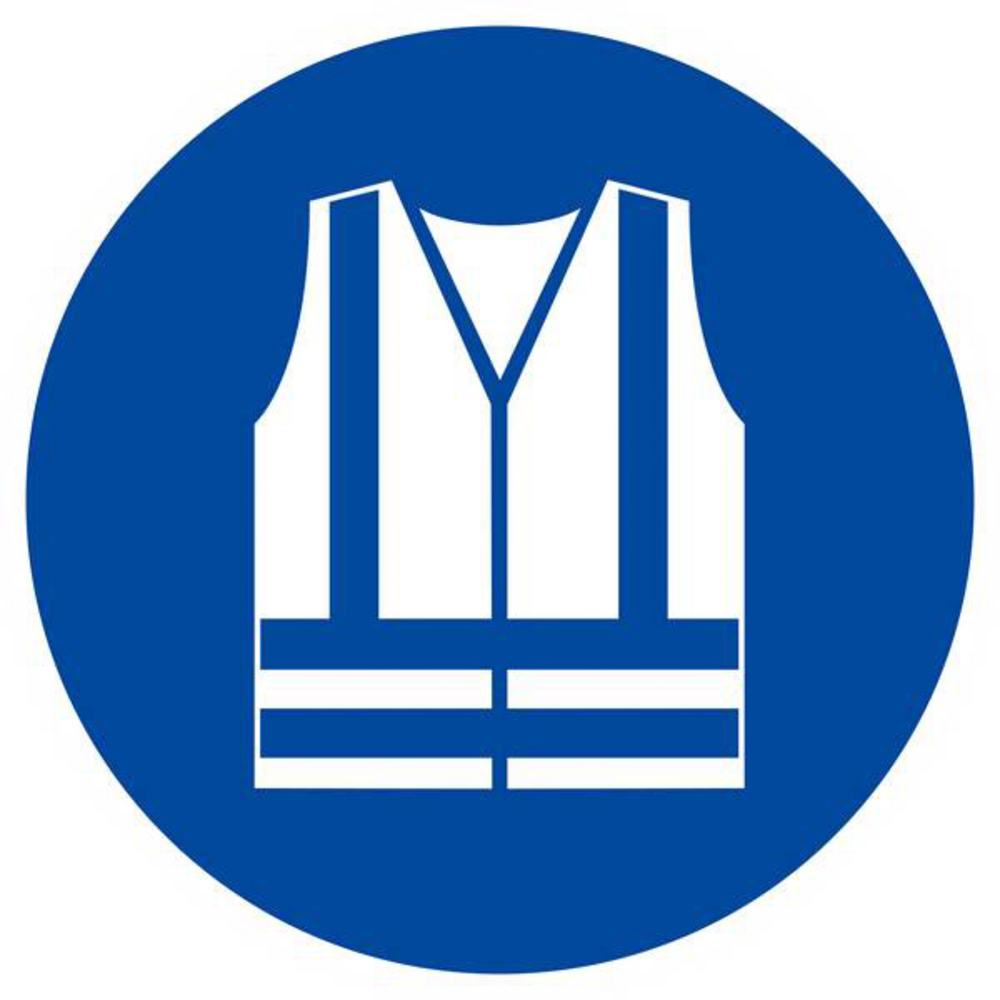 Panneau rigide GILET DE SECURITE HAUTE VISIBILITE OBLIGAT. D.420mm TALIAPLAST - 623540
