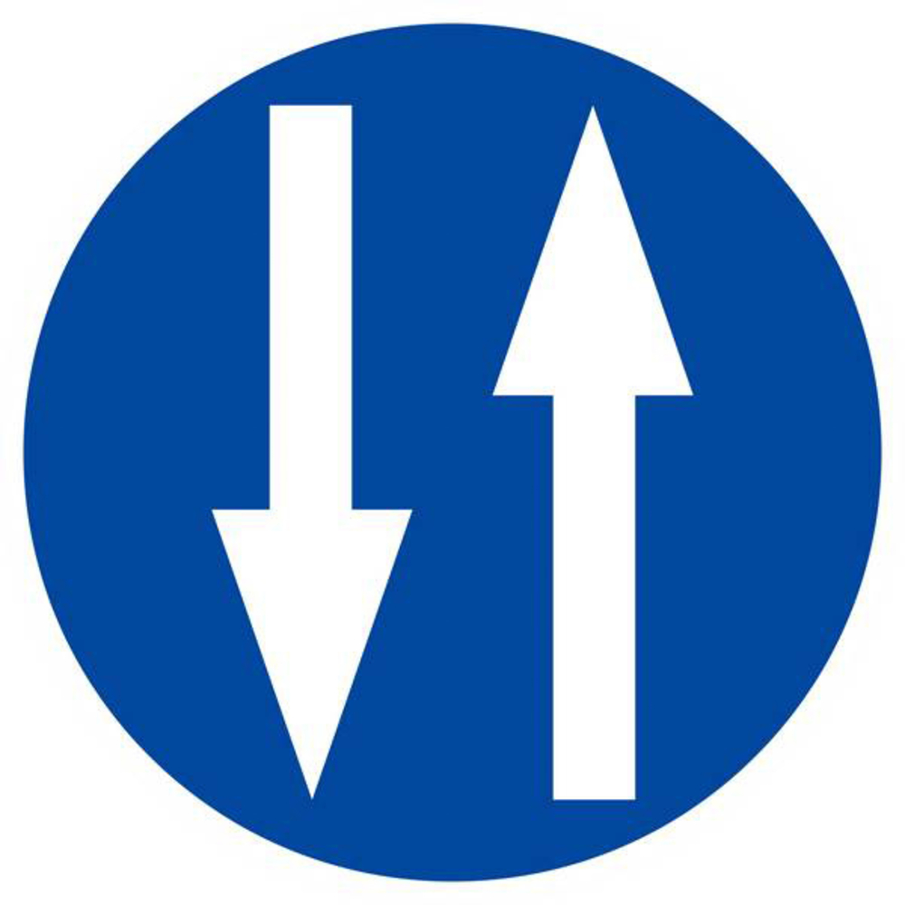 Panneau rigide CIRCULATION A DOUBLE SENS D.420mm TALIAPLAST - 623584