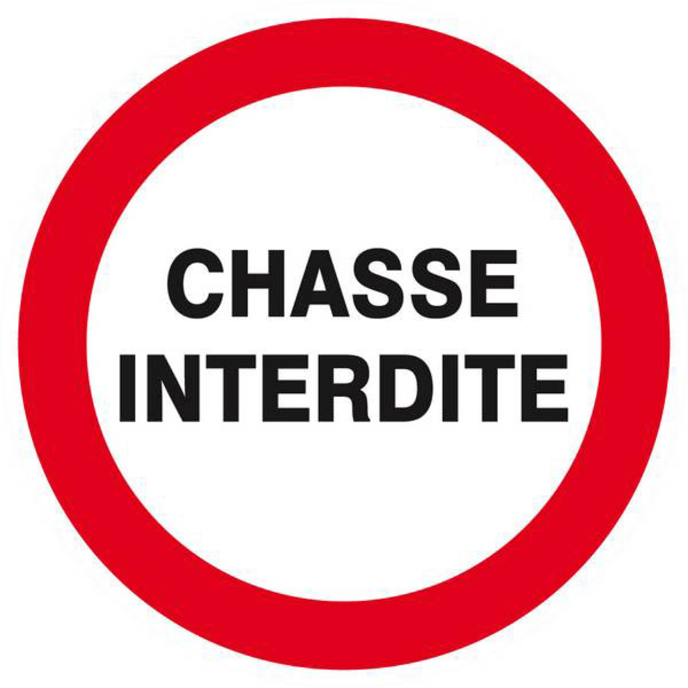 Panneau rigide CHASSE INTERDITE D.80mm TALIAPLAST - 624205