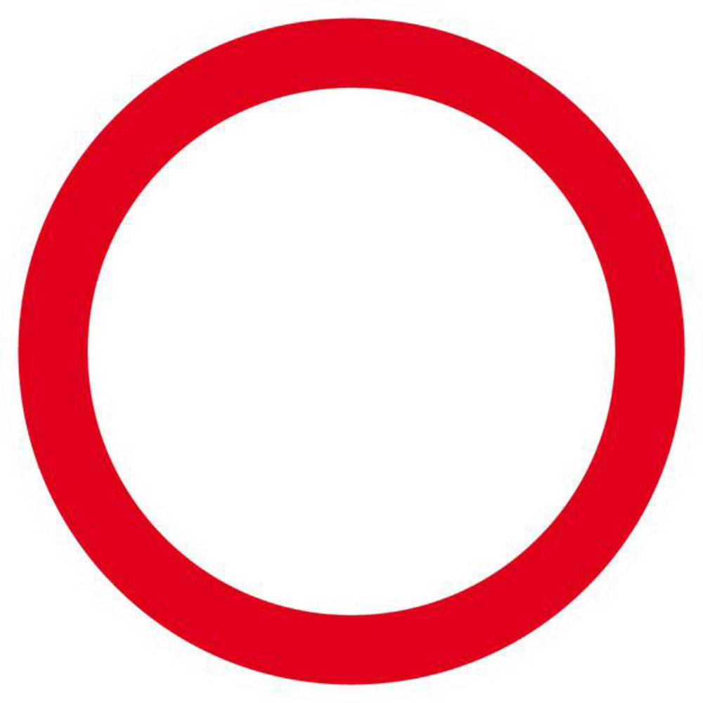 Panneau rigide INTERDIT A TOUT VEHICULE D.80mm TALIAPLAST - 624226