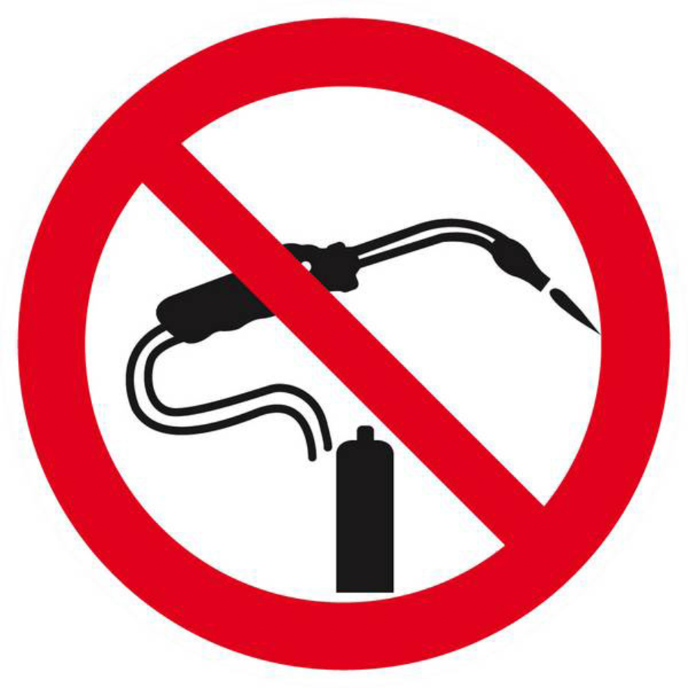 Panneau rigide INTERDICTION DE SOUDER D.80mm TALIAPLAST - 624251