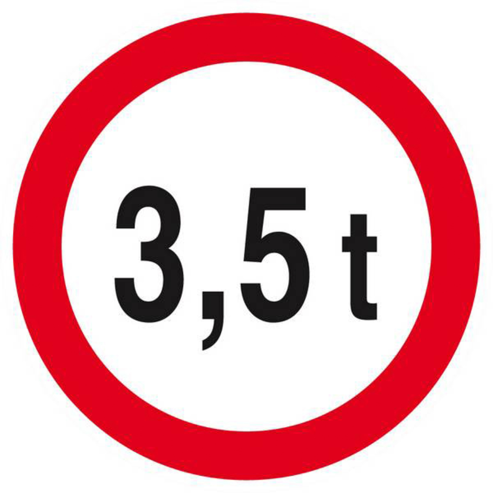 Panneau rigide INTERDIT AUX PLUS DE +3.5 TONNES D.80mm TALIAPLAST - 624283