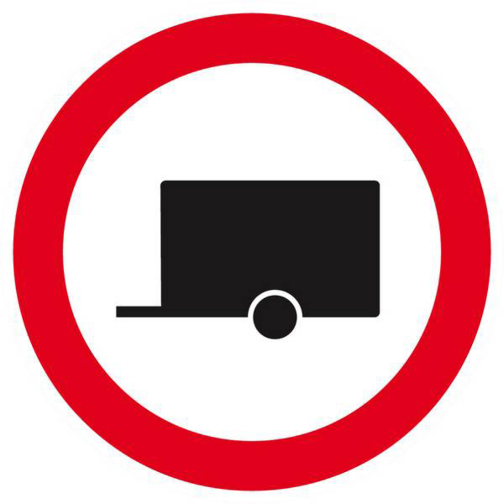 Panneau rigide INTERDIT AUX REMORQUES D.80mm TALIAPLAST - 624295