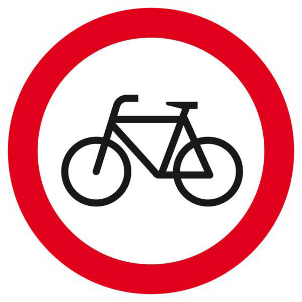 Panneau rigide INTERDIT AUX VELOS D.80mm TALIAPLAST - 624298