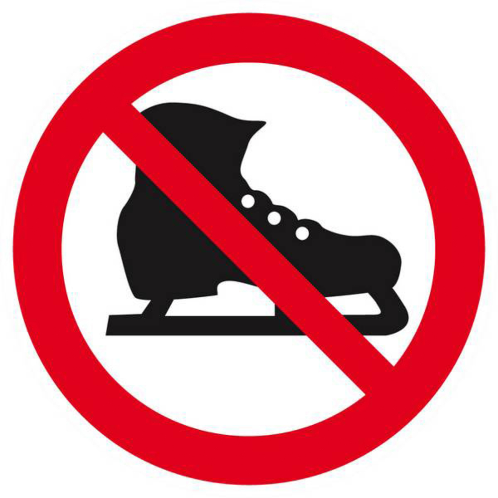 Panneau rigide PATINS INTERDITS D.80mm TALIAPLAST - 624343