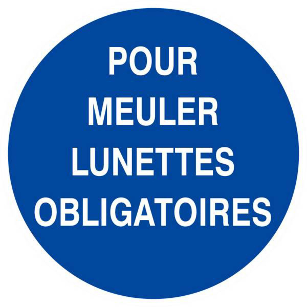 Panneau rigide POUR MEULER LUNETTES OBLIGATOIRES D.80mm TALIAPLAST - 624528