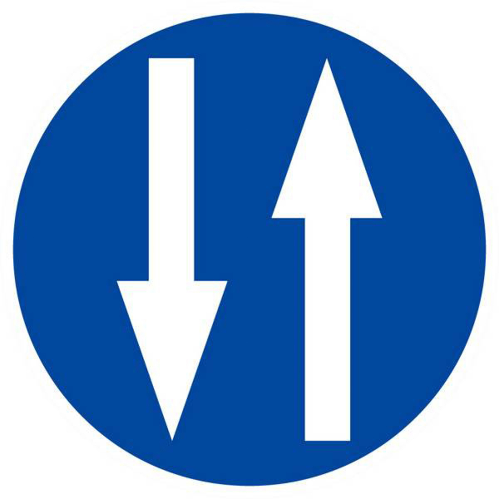 Panneau rigide CIRCULATION A DOUBLE SENS D.80mm TALIAPLAST - 624584