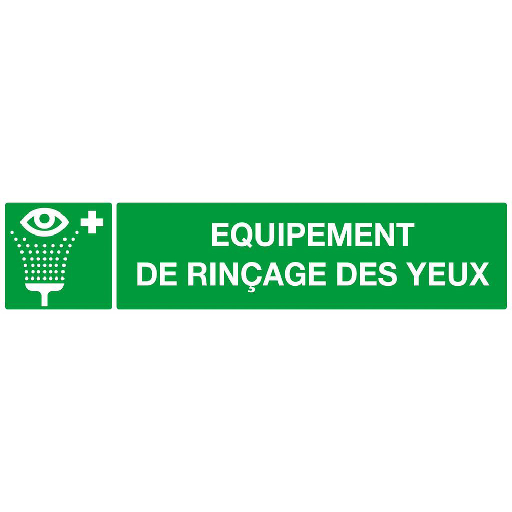 PANNEAU EQUIPEMENT DE RINCAGE DES YEUX 330X75MM TALIAPLAST - 625410