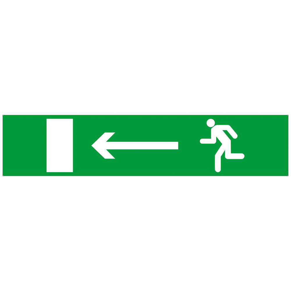 PANNEAU EVACUATION VERS SORTIE GAUCHE 330X75MM TALIAPLAST - 625423