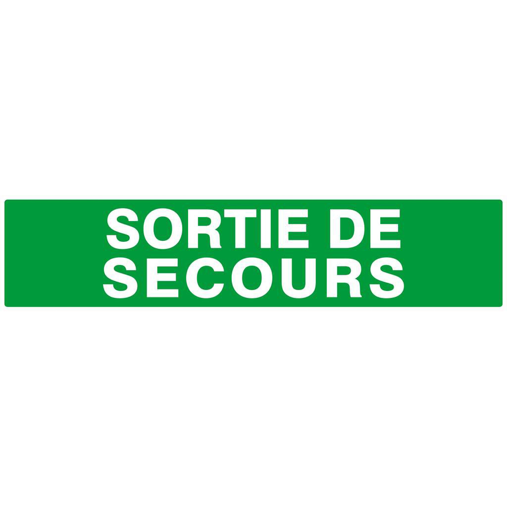 PANNEAU SORTIE DE SECOURS 330X75MM TALIAPLAST - 625432