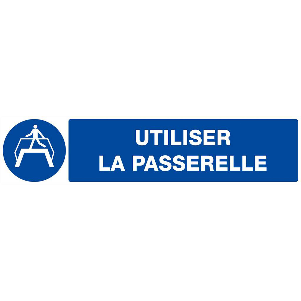 PANNEAU UTILISER LA PASSERELLE 330X75MM TALIAPLAST - 625511