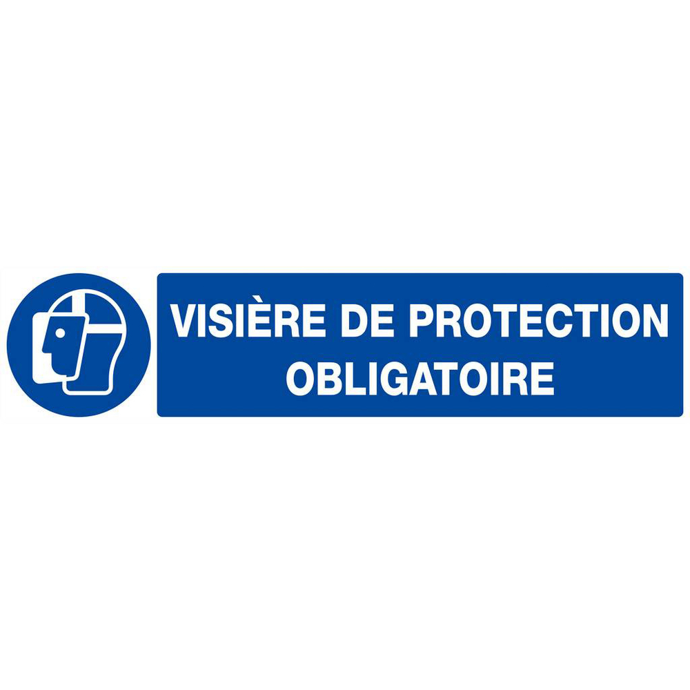 PANNEAU VISIERE DE PROTECTION OBLIGATOIRE 330X75MM TALIAPLAST - 625514