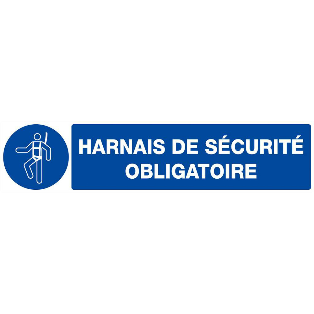PANNEAU HARNAIS DE SECURITE OBLIGATOIRE 330X75MM TALIAPLAST - 625515