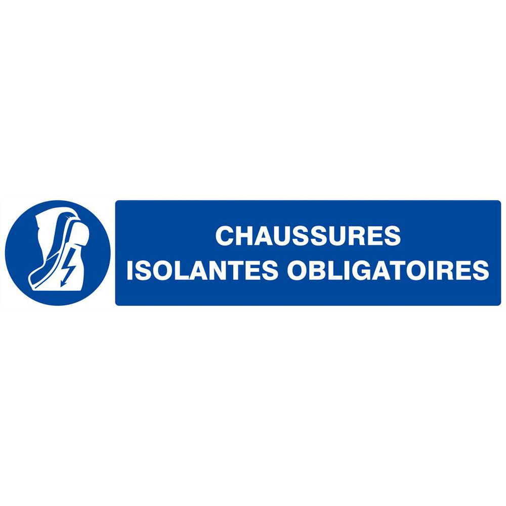 PANNEAU CHAUSSURES ISOLANTES OBLIGATOIRES 330X75MM TALIAPLAST - 625516