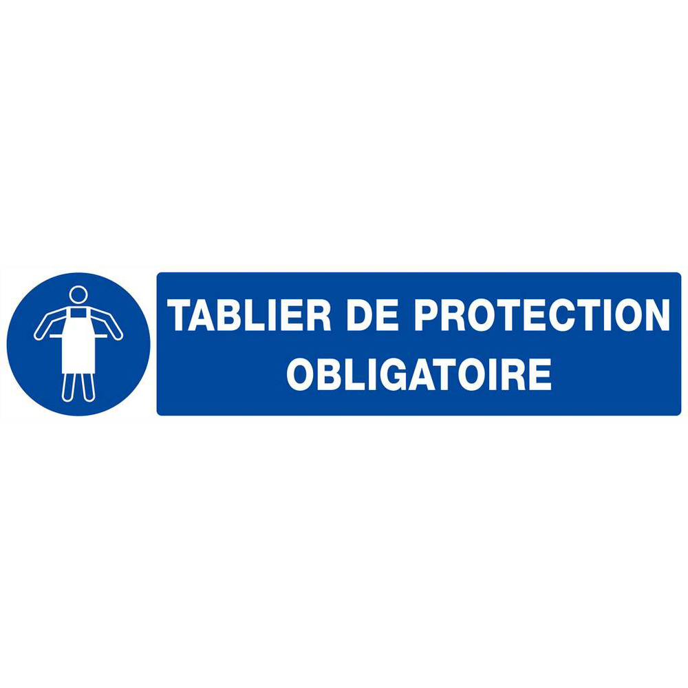 PANNEAU TABLIER DE PROTECTION OBLIGATOIRE 330X75MM TALIAPLAST - 625521