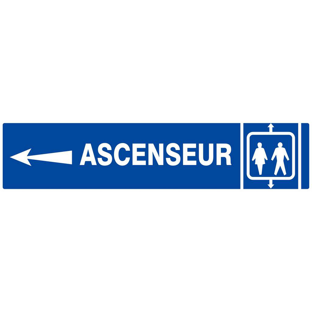 Panneau rigide ASCENSEUR FLECHE A GAUCHE 330X75MM TALIAPLAST - 625604