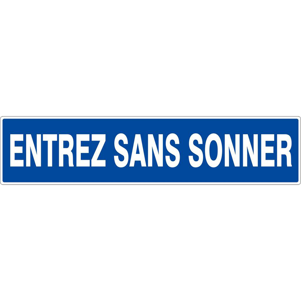 Panneau rigide ENTREZ SANS SONNER 330X75MM TALIAPLAST - 625616