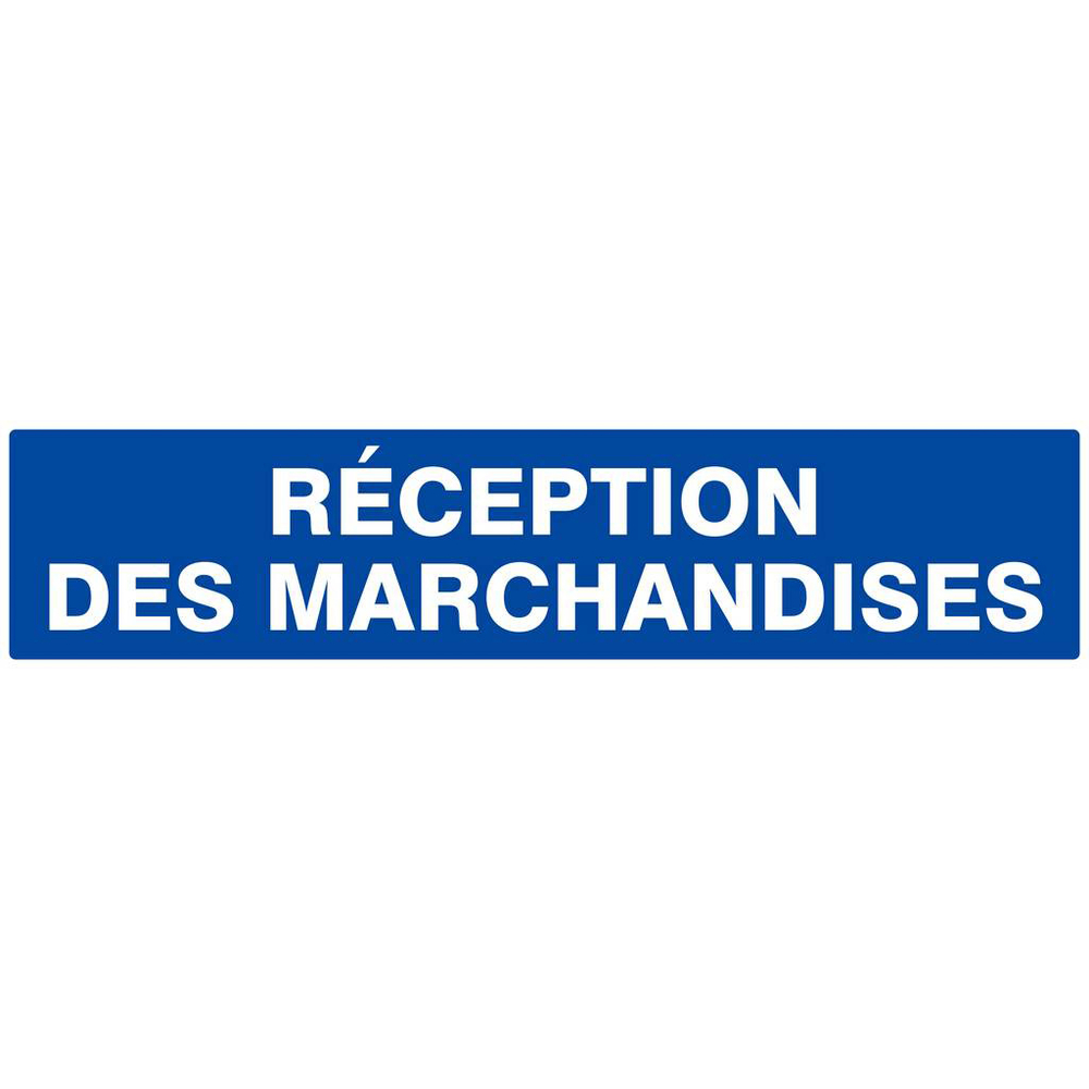 Panneau rigide RECEPTION DES MARCHANDISES 330X75MM TALIAPLAST - 625625