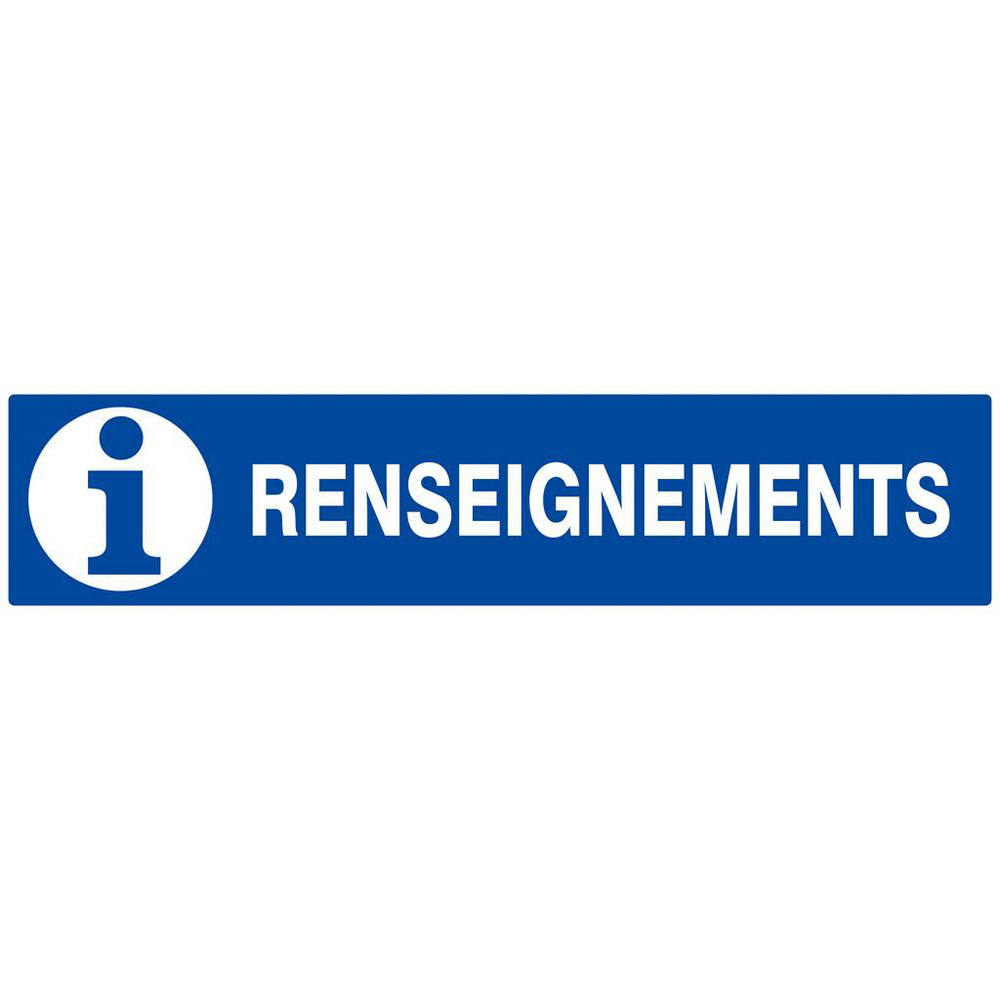 Panneau rigide RENSEIGNEMENTS 330X75MM TALIAPLAST - 625626