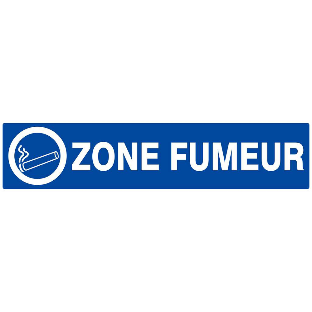 Panneau rigide ZONE FUMEUR 330X75MM TALIAPLAST - 625633