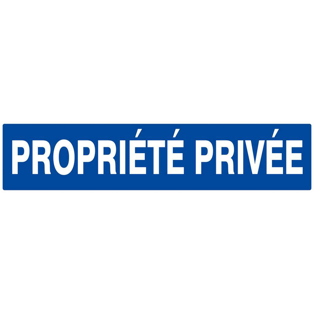 Panneau rigide PROPRIETE PRIVEE 330X75MM TALIAPLAST - 625643