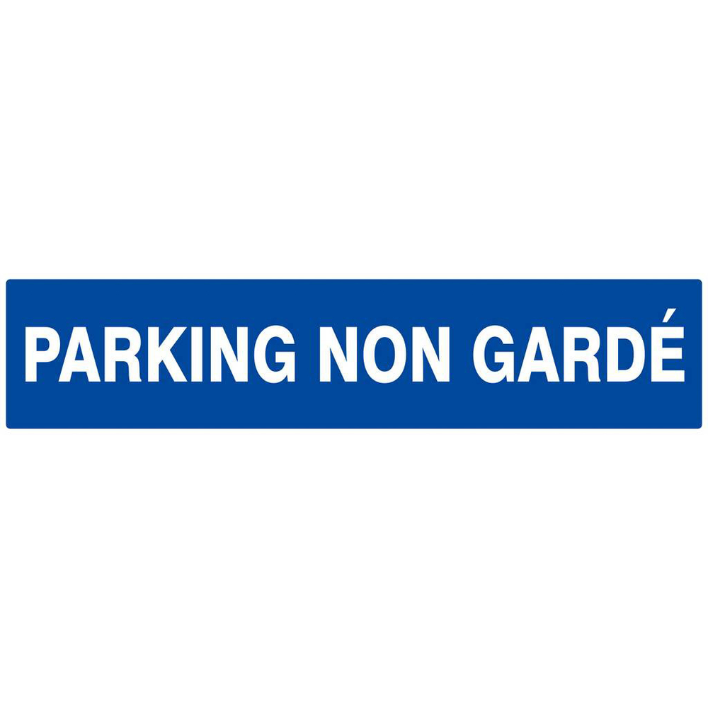 Panneau rigide PARKING NON GARDE 330X75MM TALIAPLAST - 625646