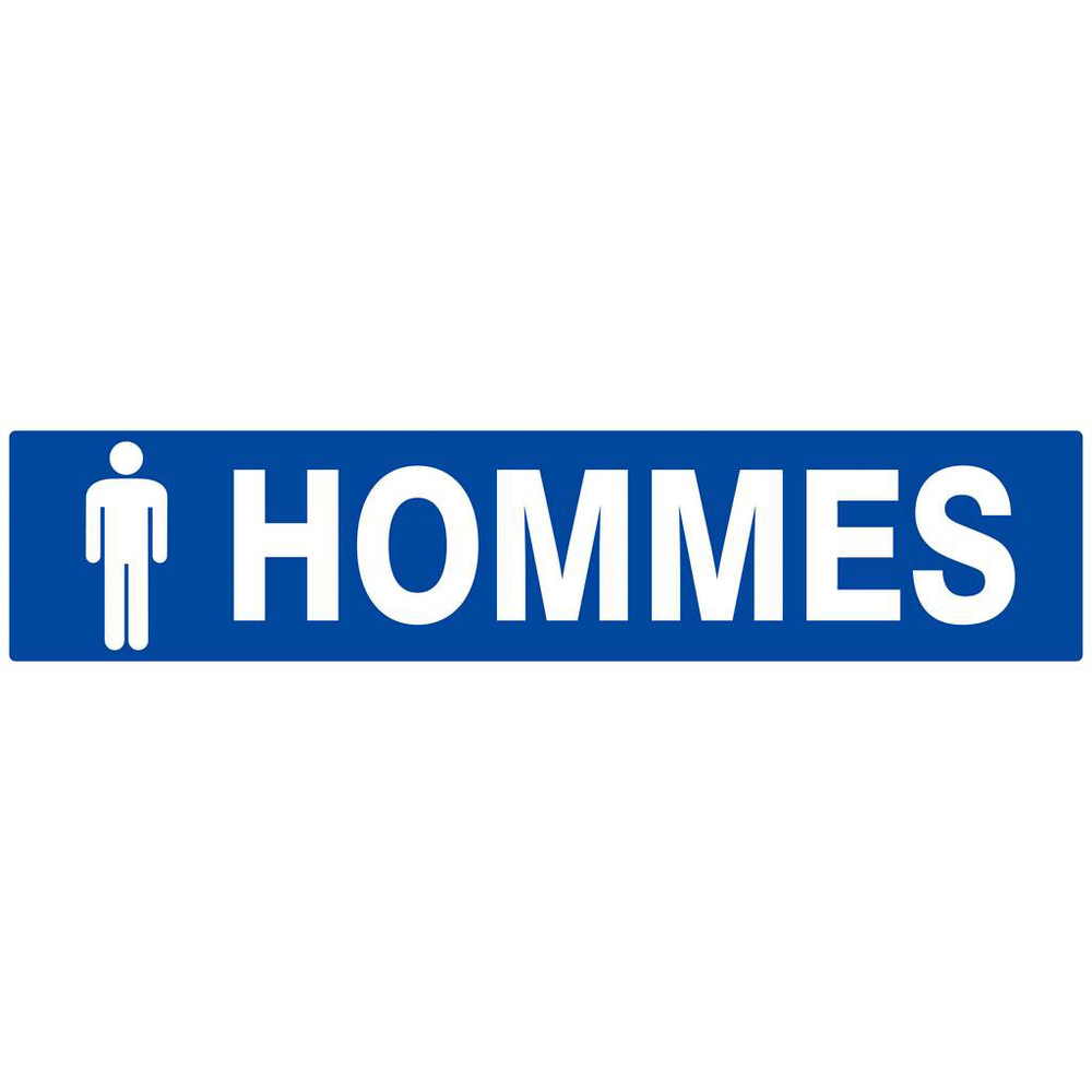 Panneau rigide TOILETTES HOMMES 330X75MM TALIAPLAST - 625648