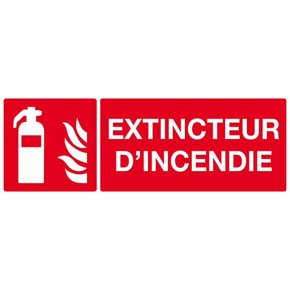 PANNEAU EXTINCTEUR D'INCENDIE 330X120MM TALIAPLAST - 626101