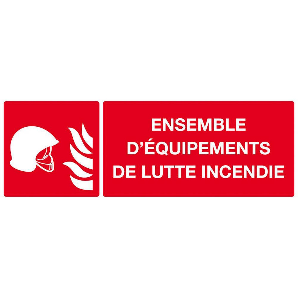 PANNEAU EQUIPEMENTS DE LUTTE CONTRE L'INCENDIE 330X120MM TALIAPLAST - 626112