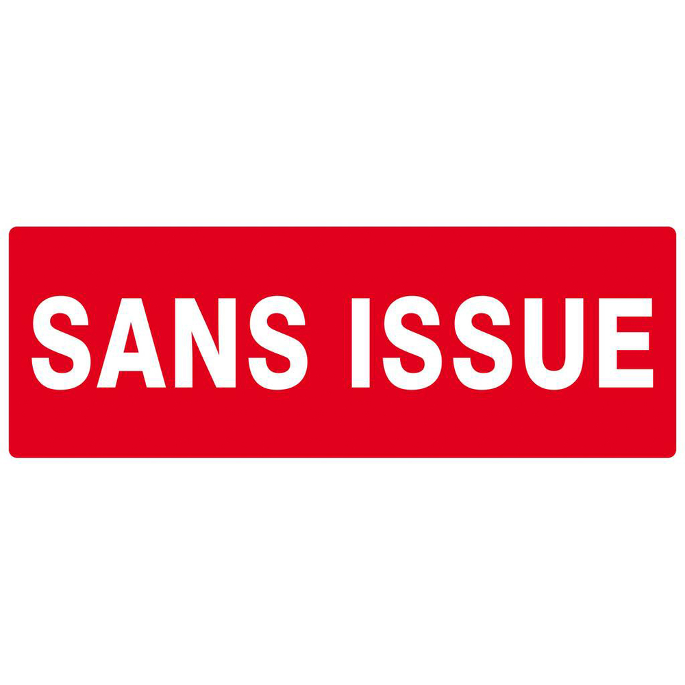 PANNEAU SANS ISSUE (INCENDIE) 330X120MM TALIAPLAST - 626124