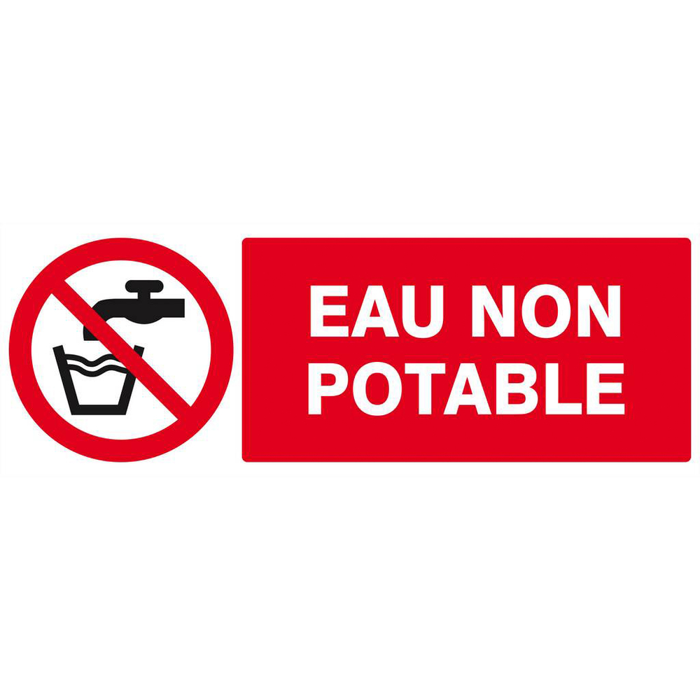 Panneau rigide EAU NON POTABLE 330X120MM TALIAPLAST - 626214